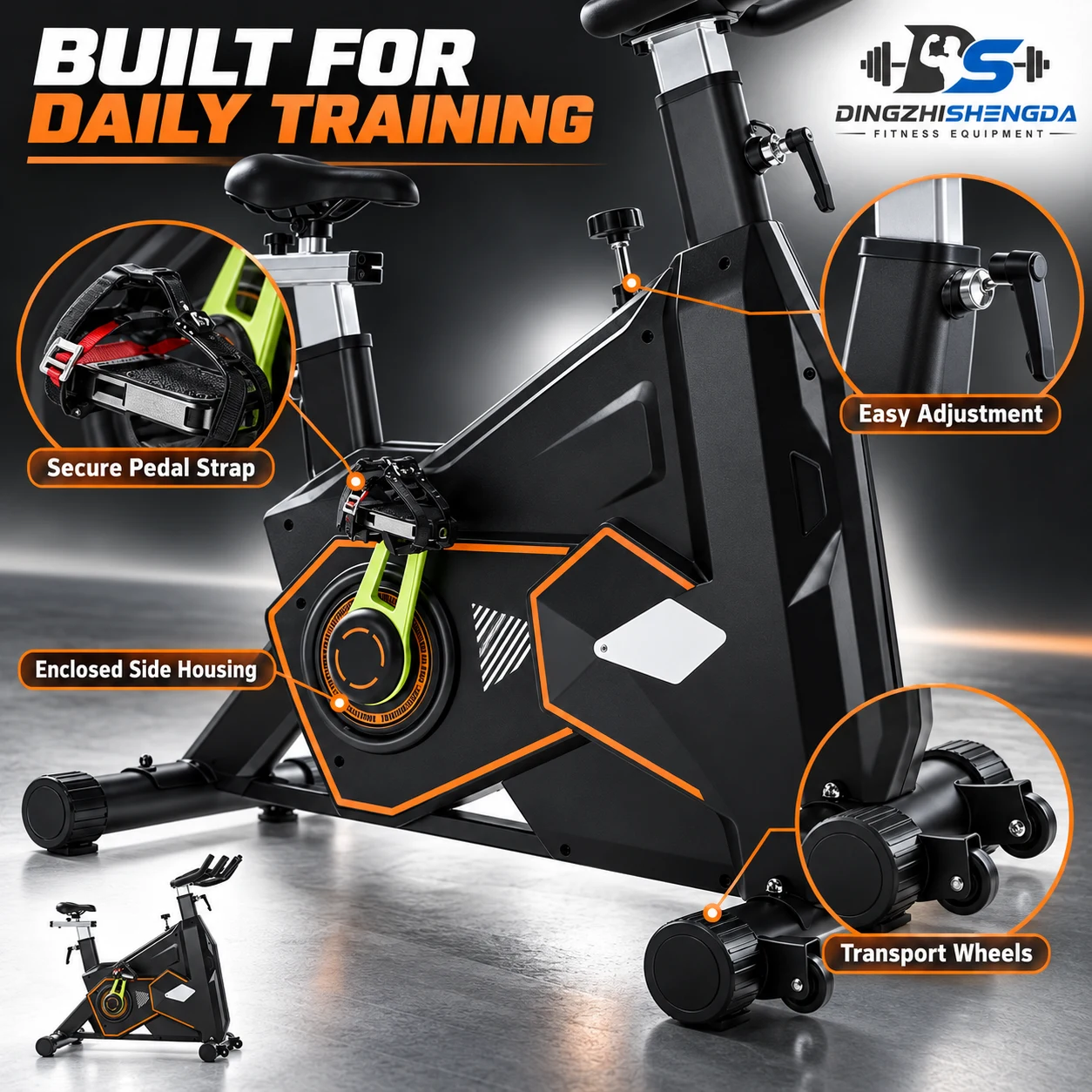 Commercial Spinning Bike ZF7500 — view 3