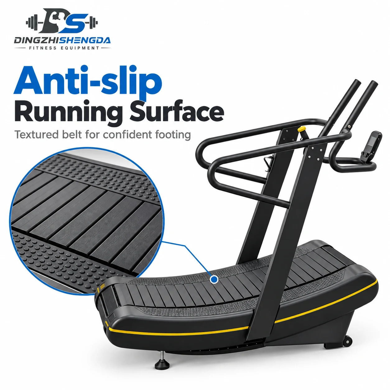 Commercial Curved Manual Treadmill