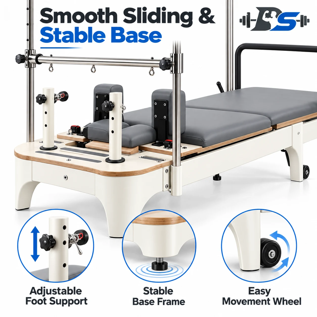 Pilates Reformer with Tower — view 6