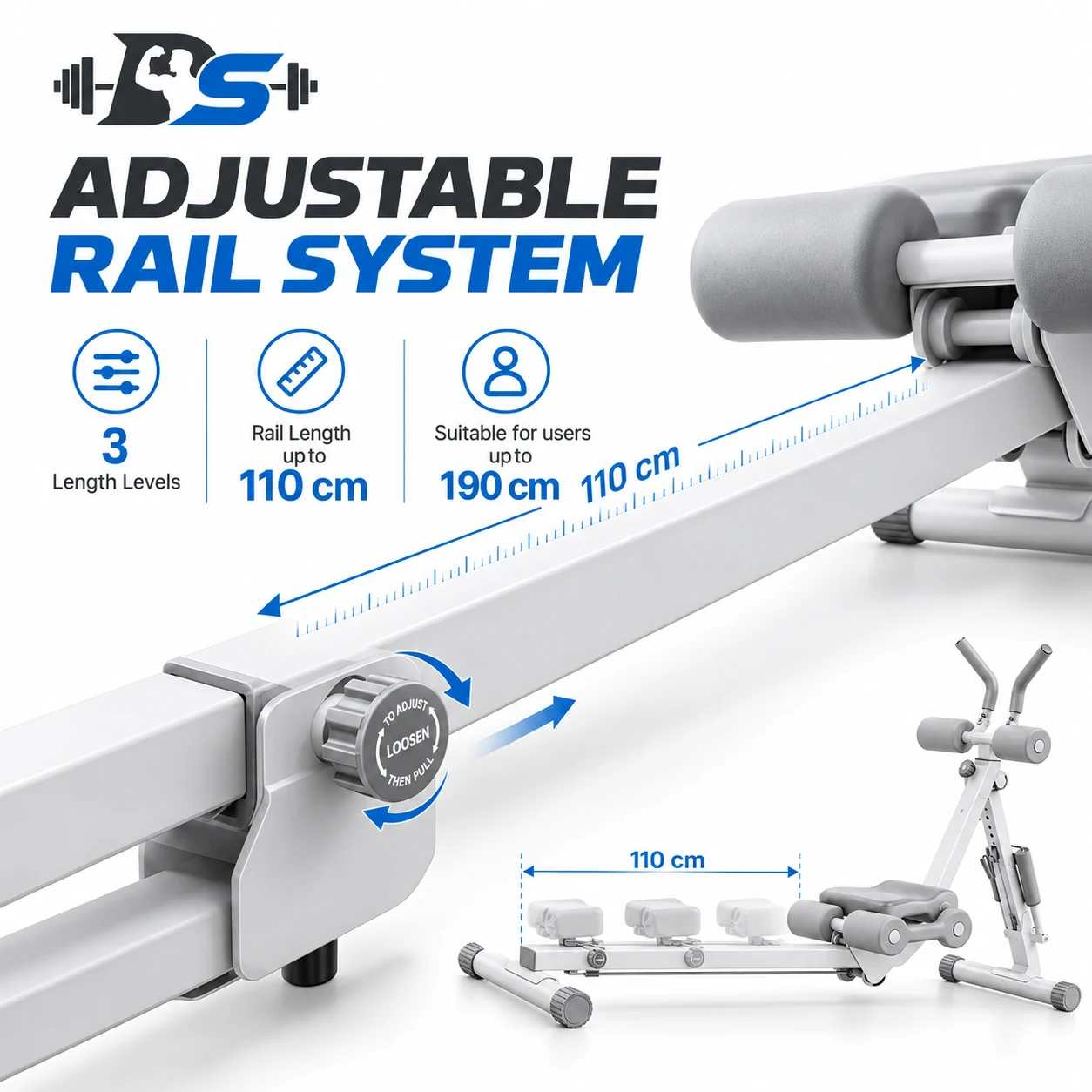 Foldable Abdominal & Rowing Trainer 011 — view 3