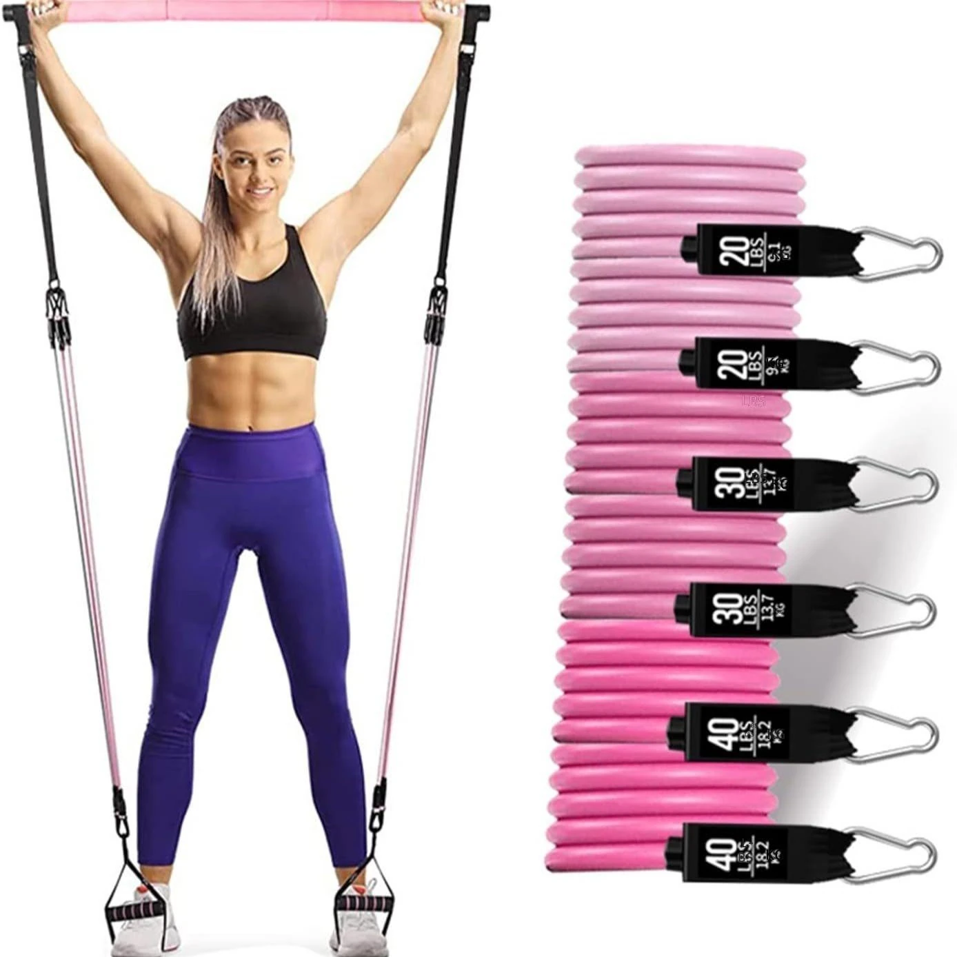 Pilates Resistance Band Set — view 4