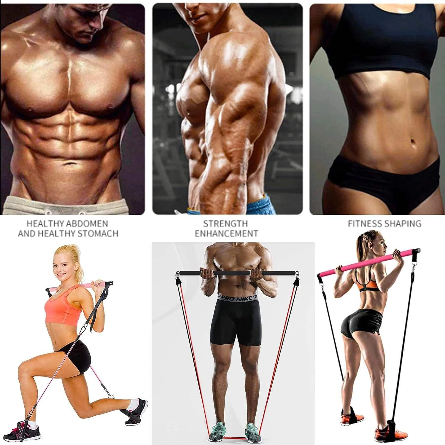 Pilates Resistance Band Set — view 5