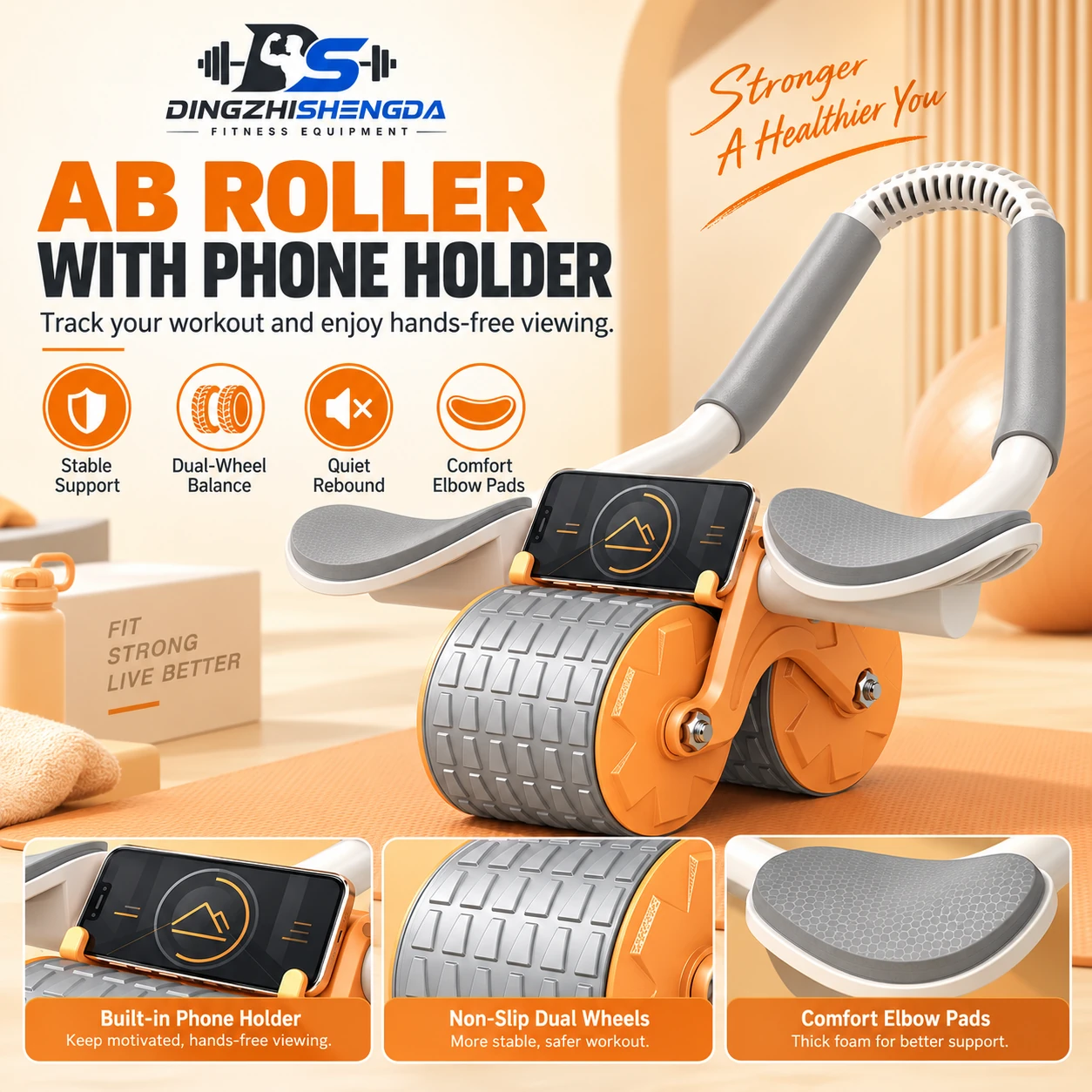 Automatic Rebound Ab Roller — view 2