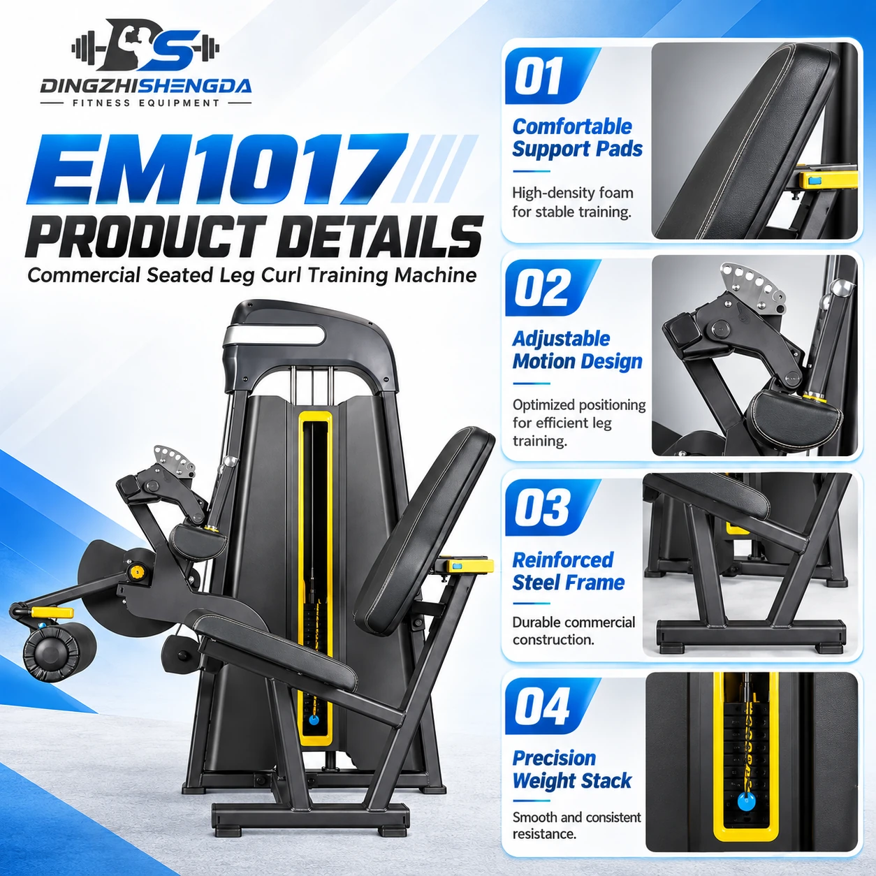 Seated Curved Leg Machine 80 kg — view 2