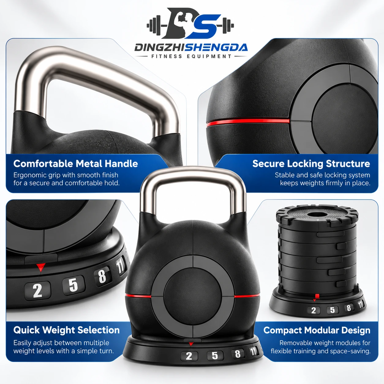 Quick-Adjust Kettlebell — view 2
