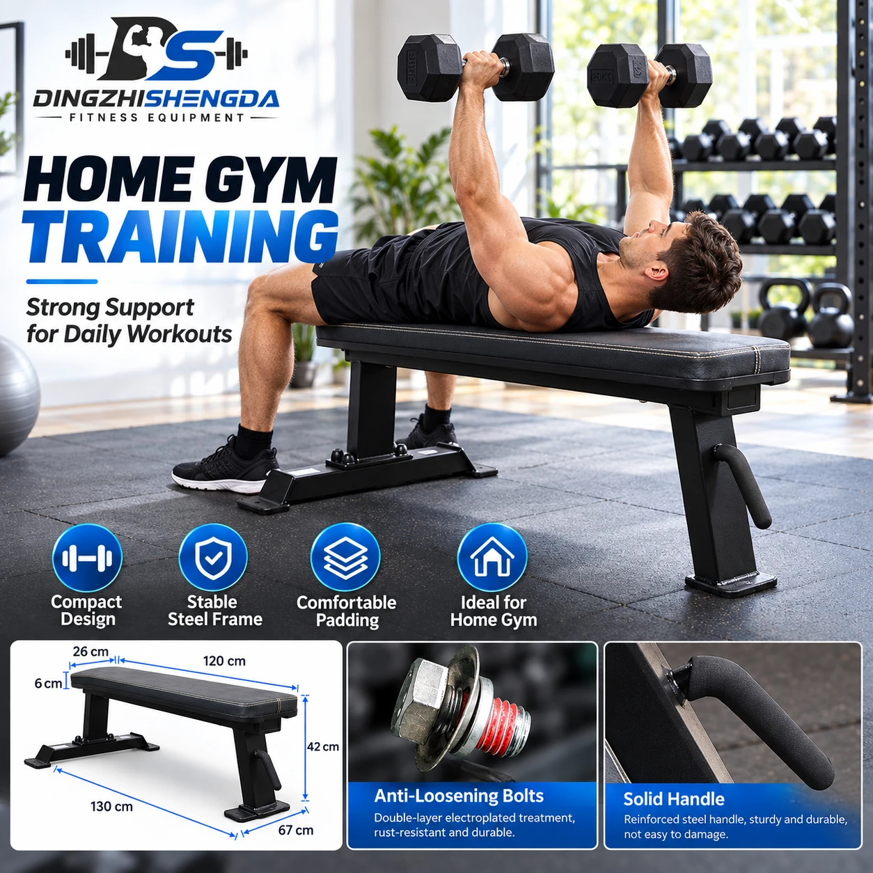 Flat Weight Bench — view 3