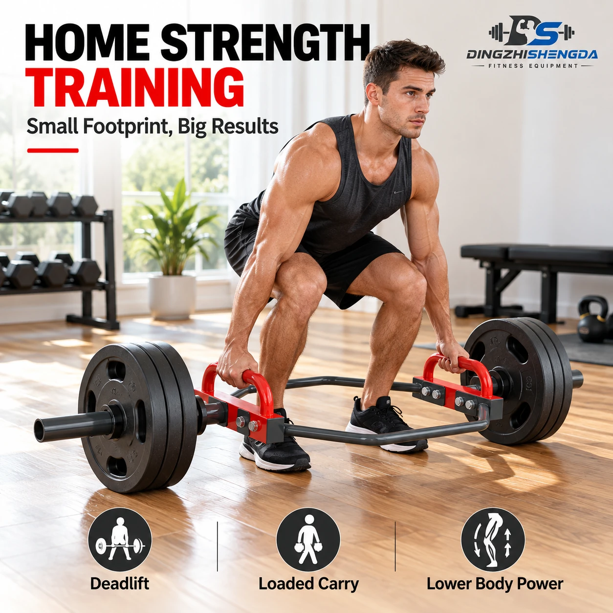 Hexagonal Barbell 6 kg — view 2