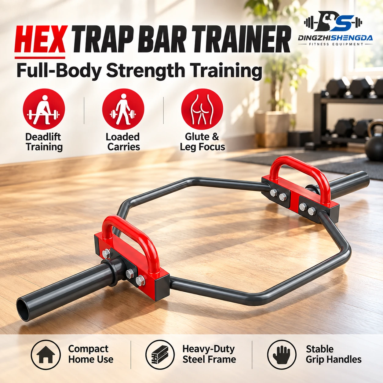 Hexagonal Barbell 6 kg — view 3