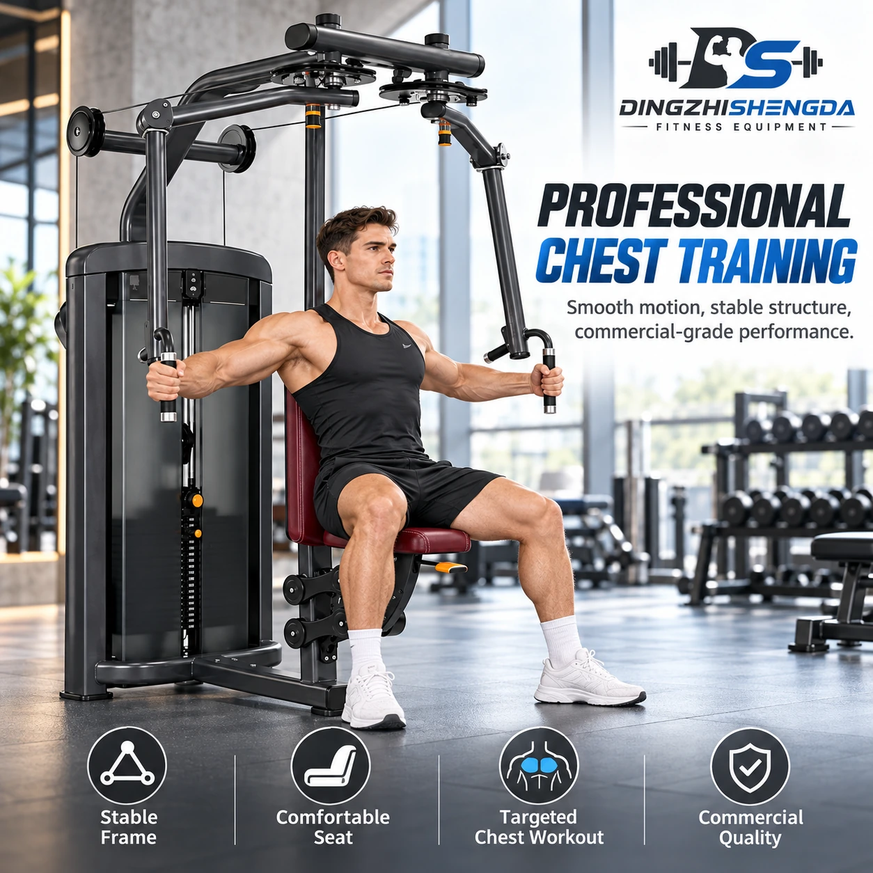 Straight Arm Chest Clamp Machine