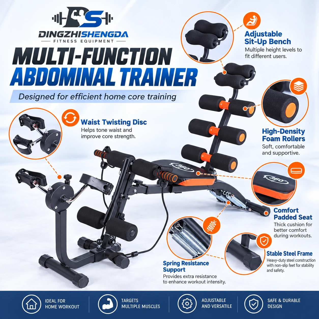 Six-in-One Ab Bench — view 3