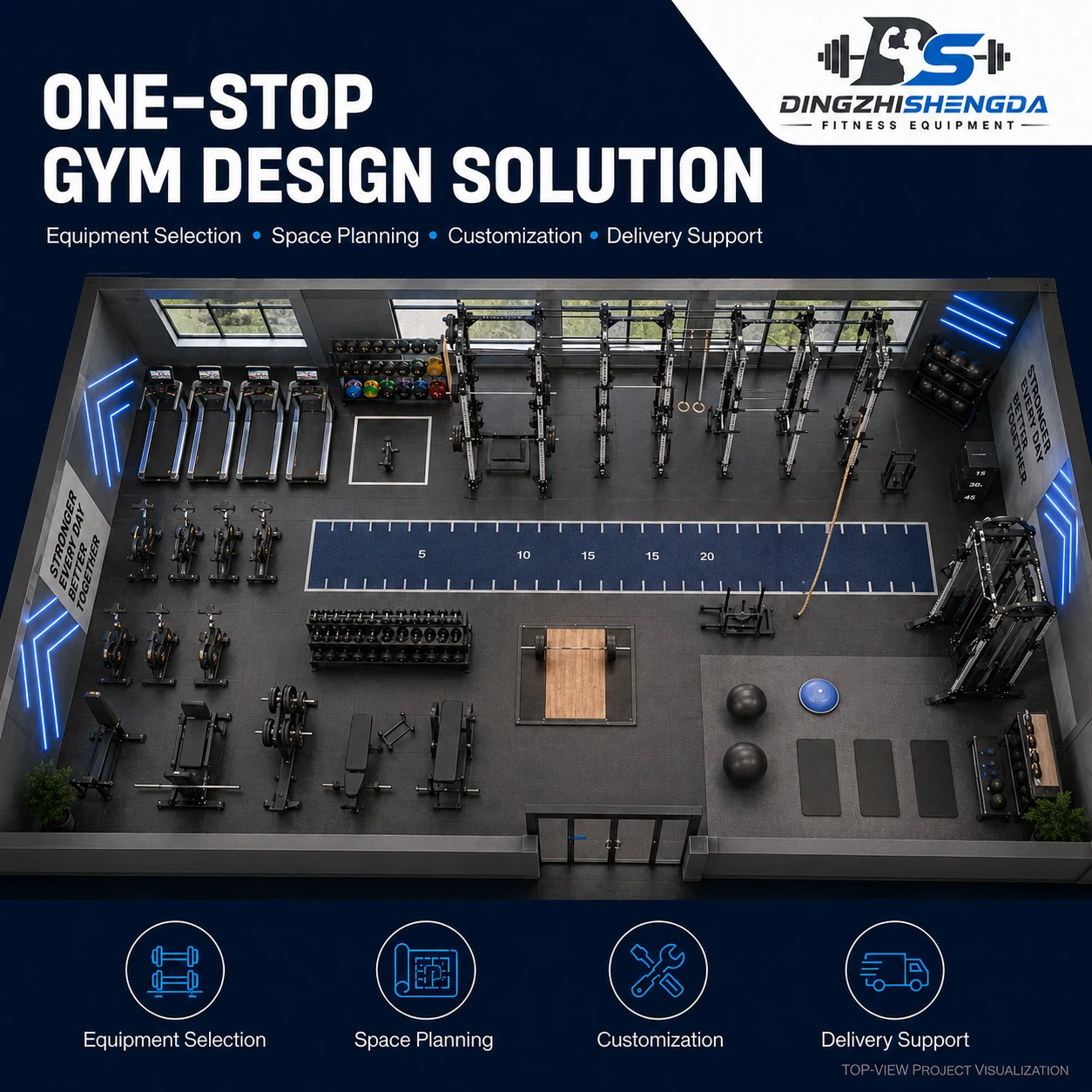 Foldable Treadmill with LED Display — view 6