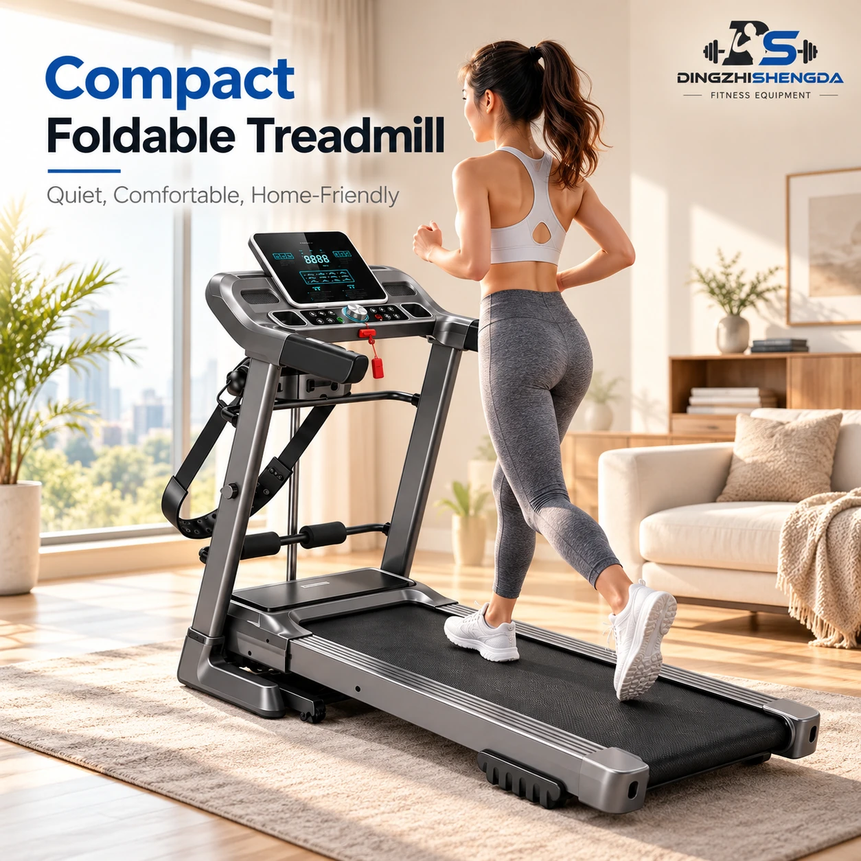 Foldable Treadmill 1-12 km/h — view 3