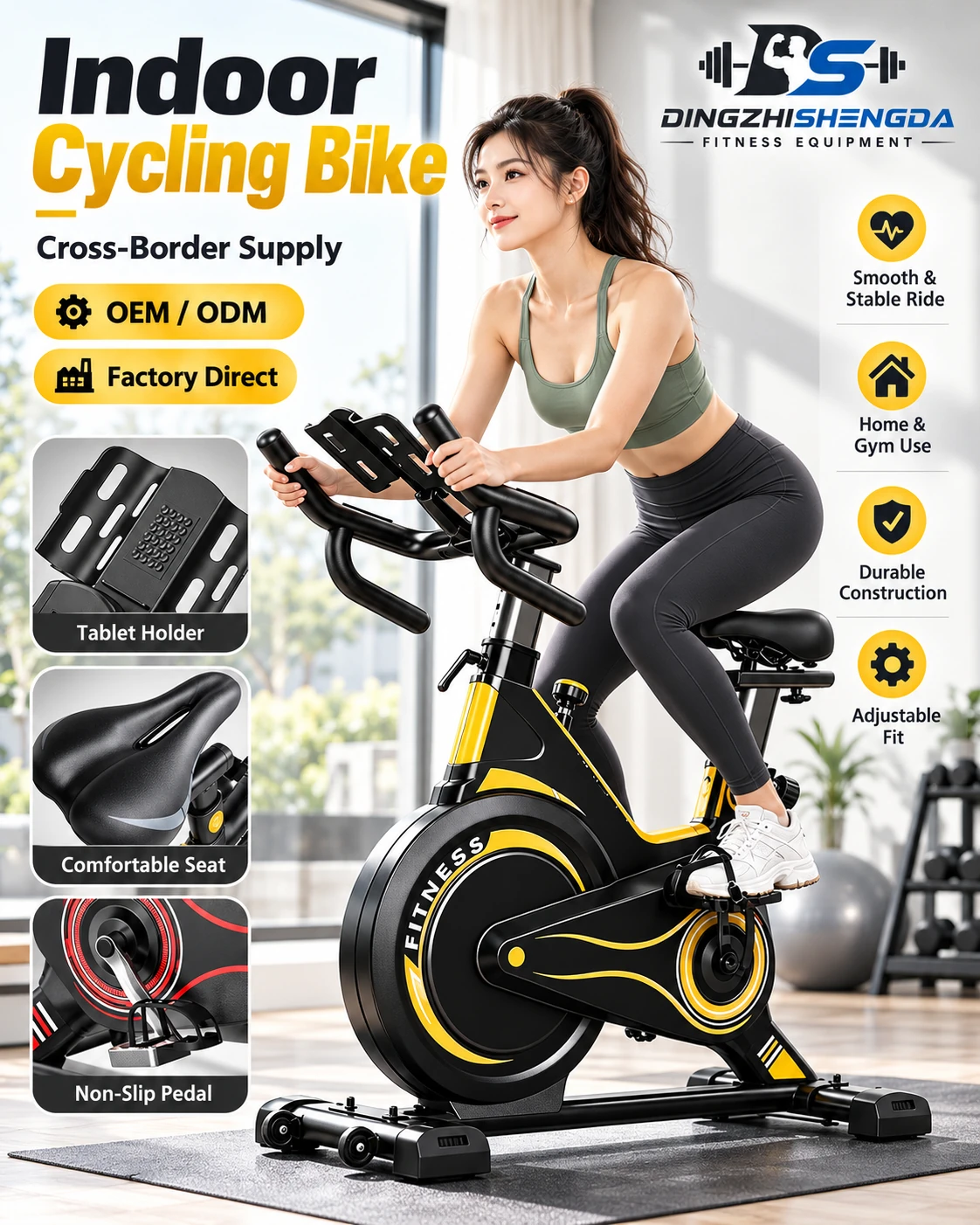 Commercial Indoor Cycling Bike — view 3