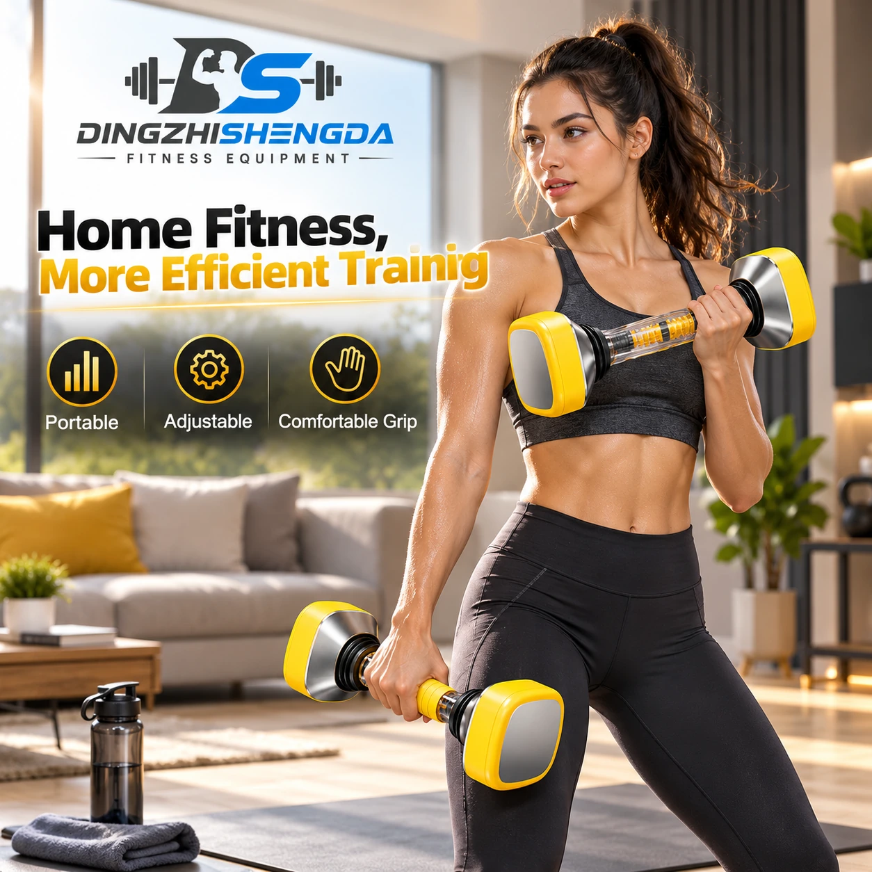 Adjustable Steel Dumbbell