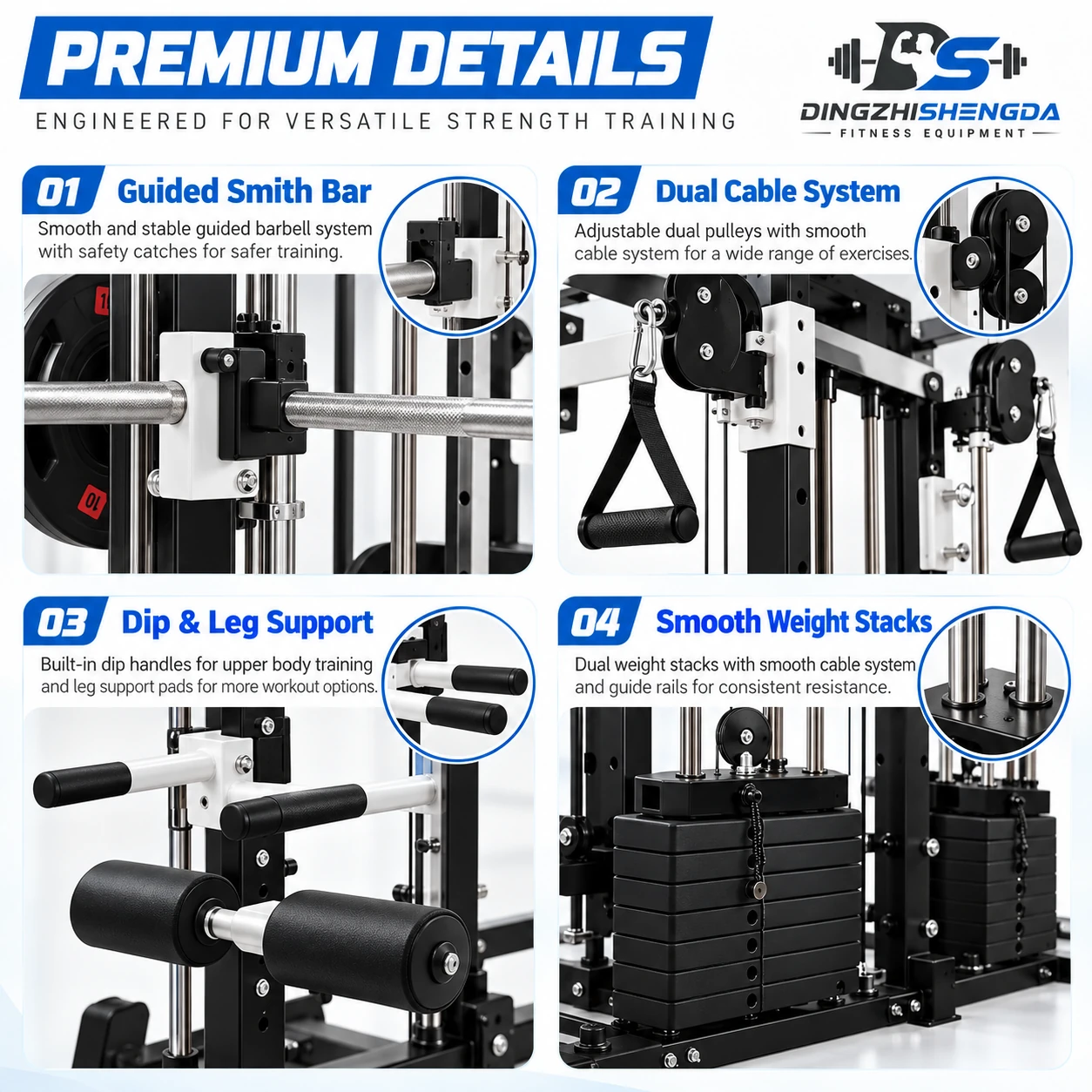 Cable Pulley Squat Rack — view 3