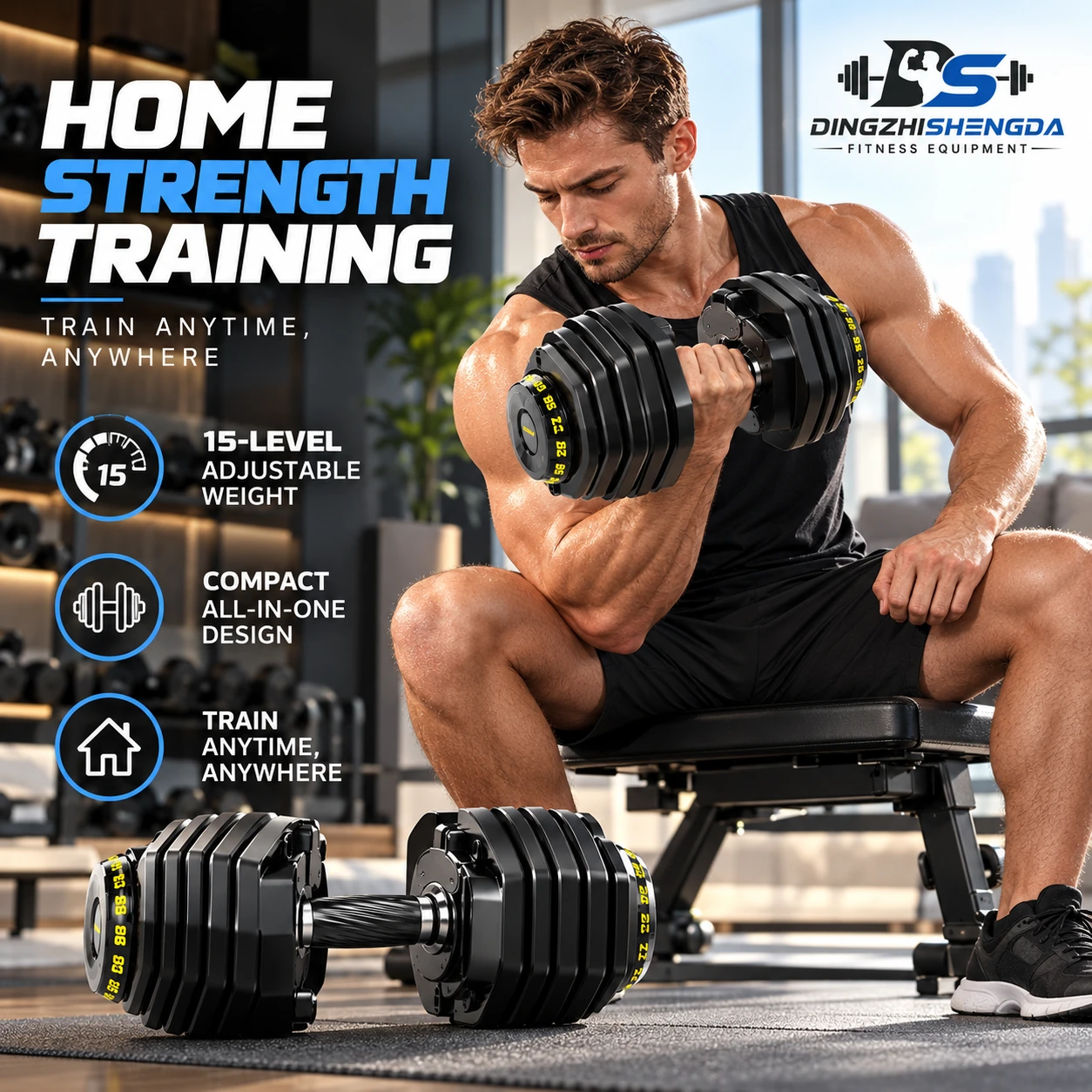 15-Level Dial Dumbbell