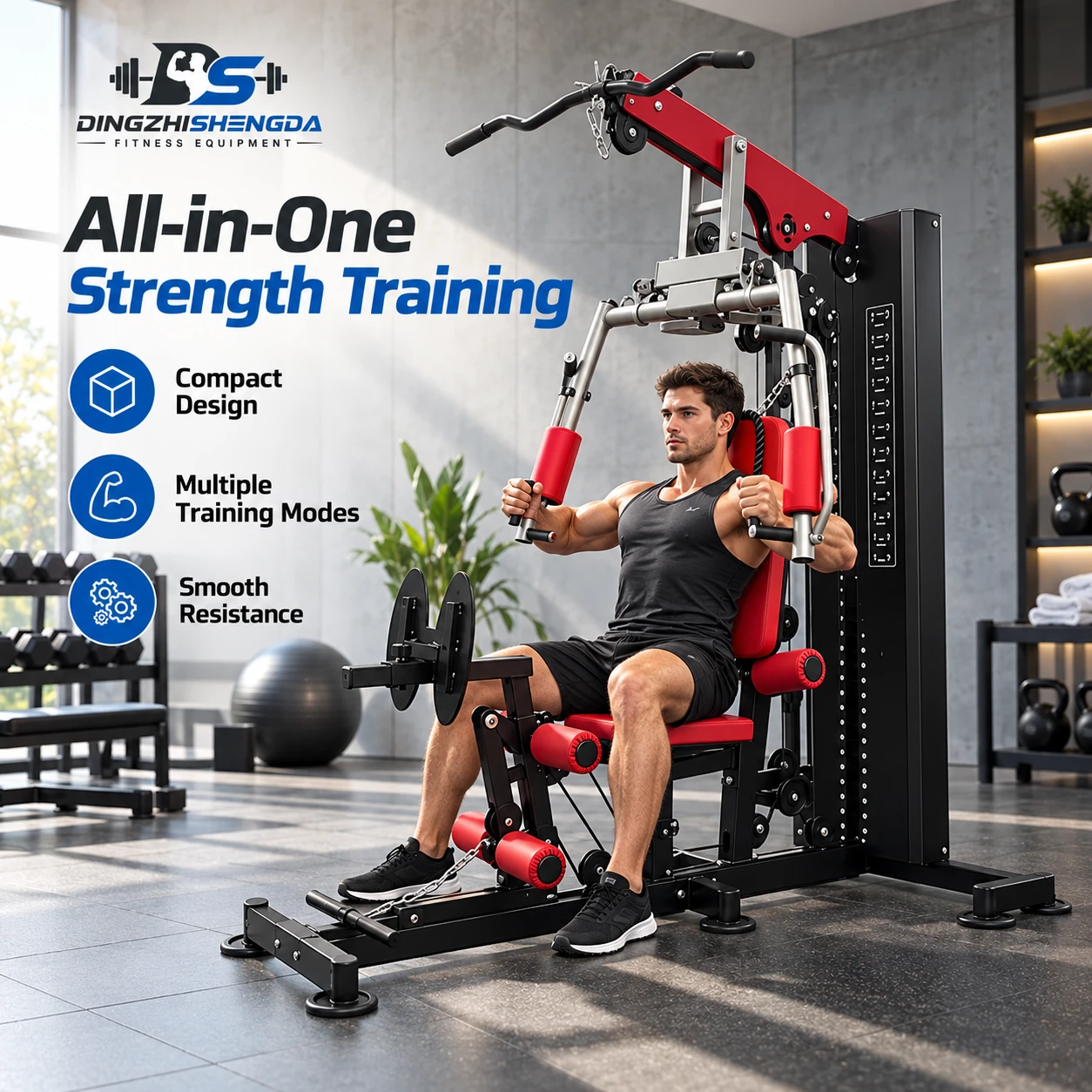 70 kg Pin-Loaded Multi Gym