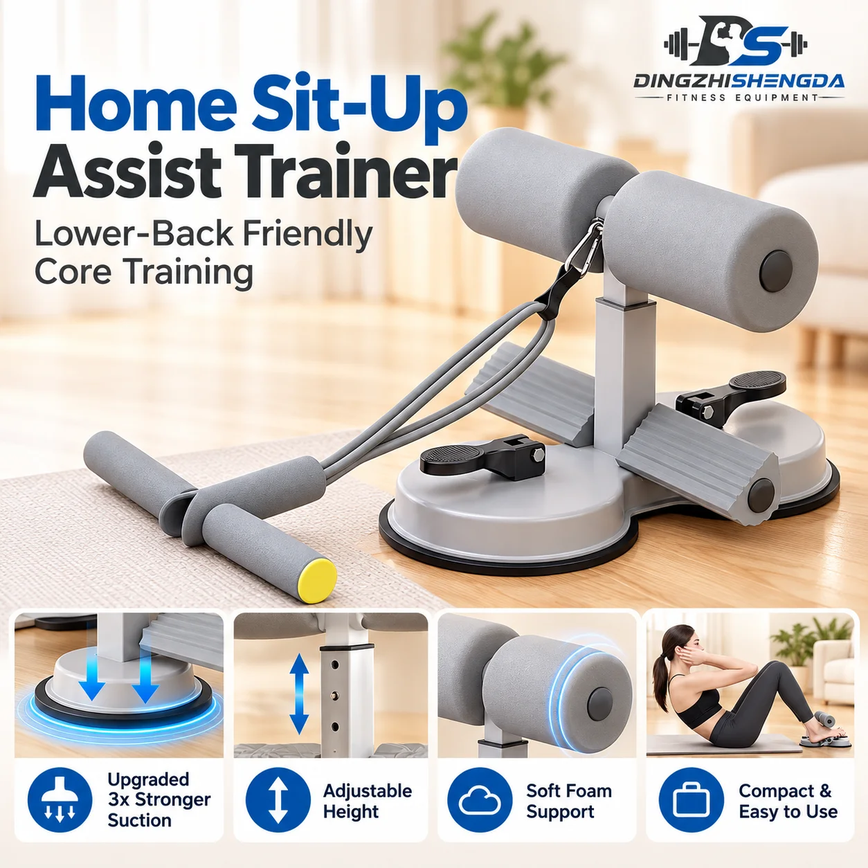 Adjustable Sit-Up Assistant — view 2