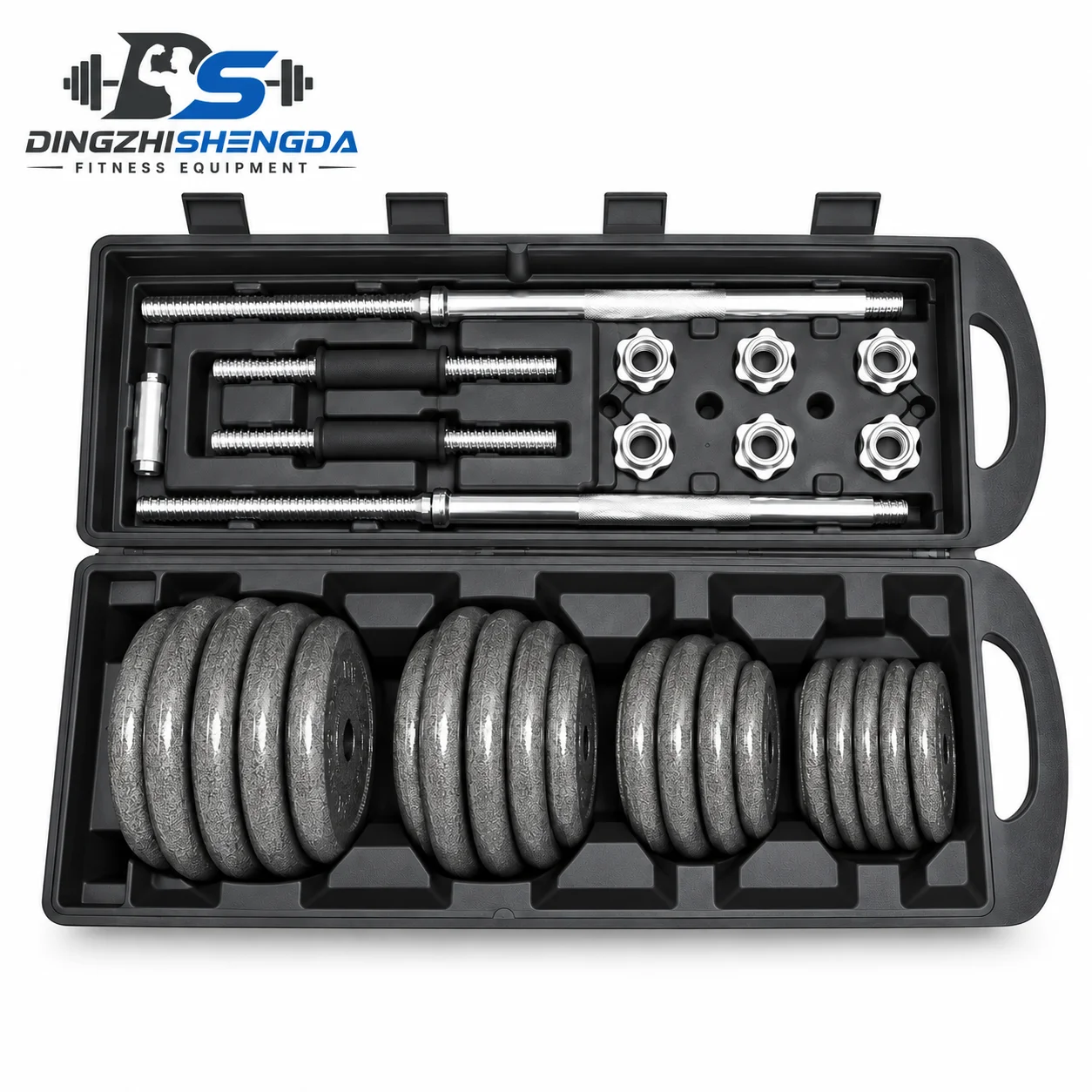 Adjustable Cast-Iron Dumbbell Set