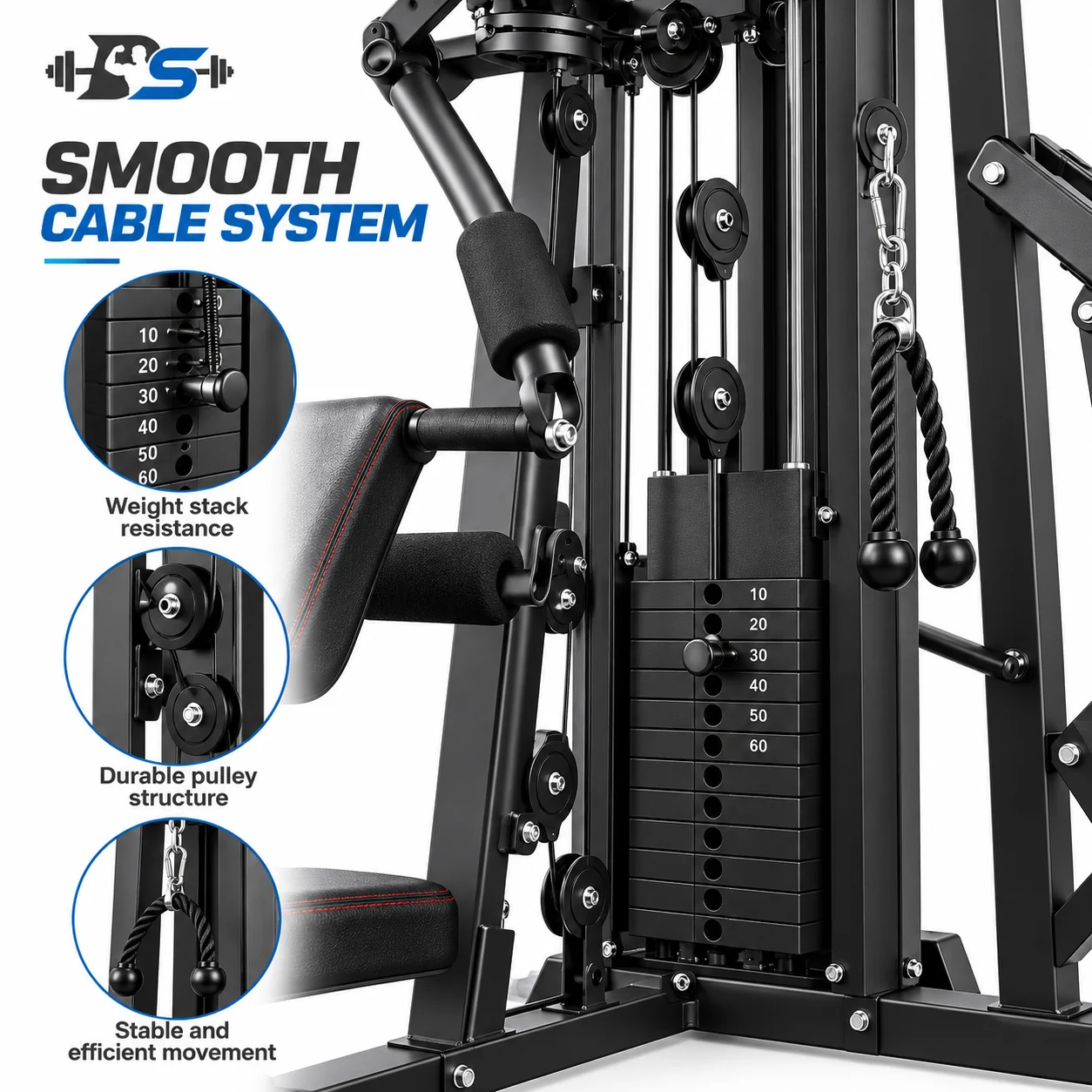 Three-Station Multi Gym — view 4